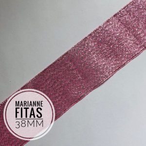 Fita Lurex Rosa (38MM)