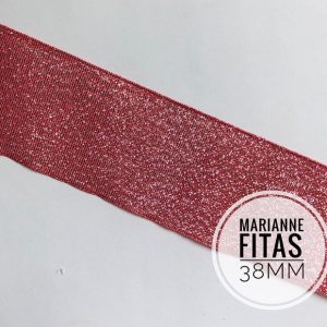 Fita Lurex Vermelho