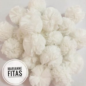 Pompom Branco 2,5cm