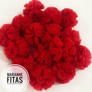 Pompom Vermelho Malha 2,5