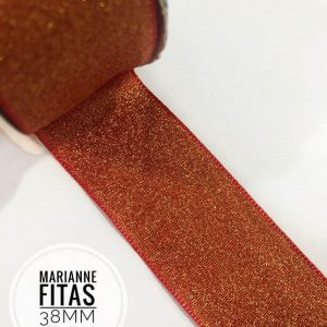 Fita Lurex Vermelho