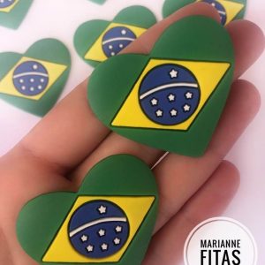 Coração Brasil Listras - 2 Unidades